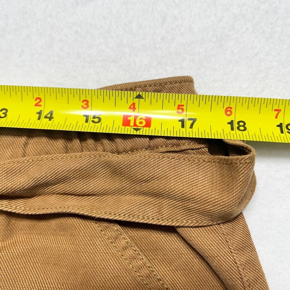 a.n.a. Women's Highest Rise Tapered Royal Brown Belted Cargo Pants Size 16 NWT - Picture 8 of 11